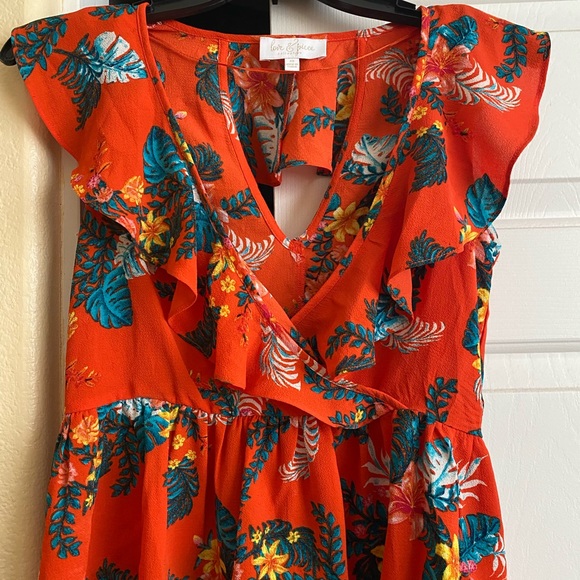 Floral Ruffled Blouse - Picture 2 of 3